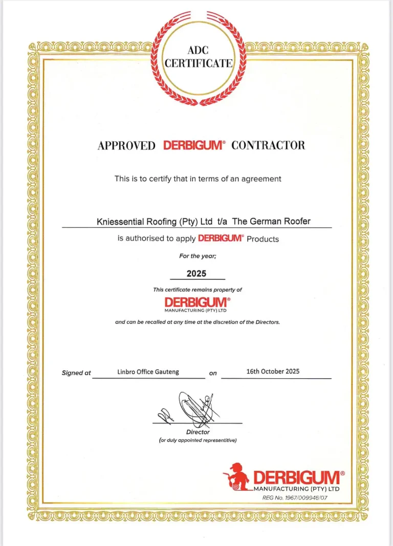 Waterproofing roof Cape Town